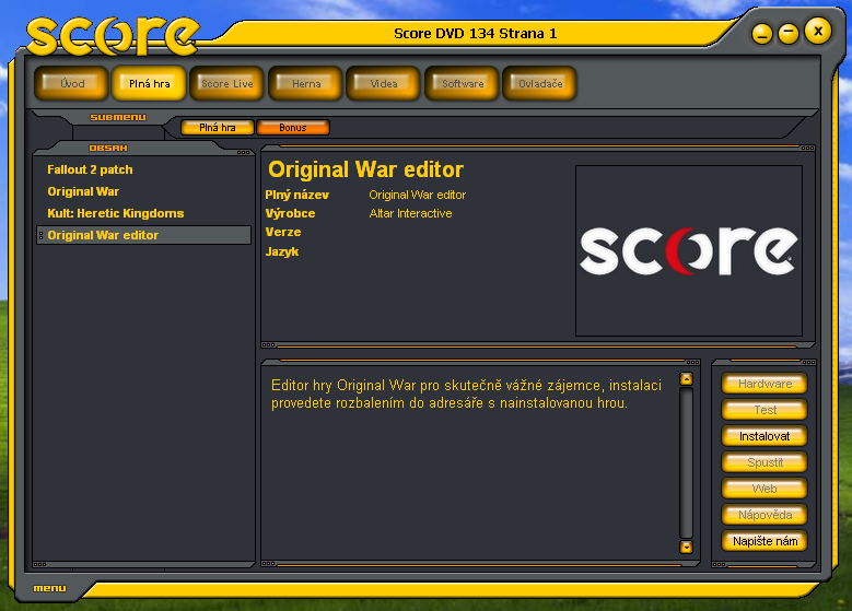 Score 134