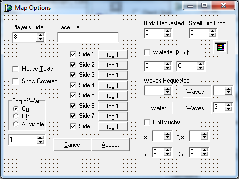 Map options