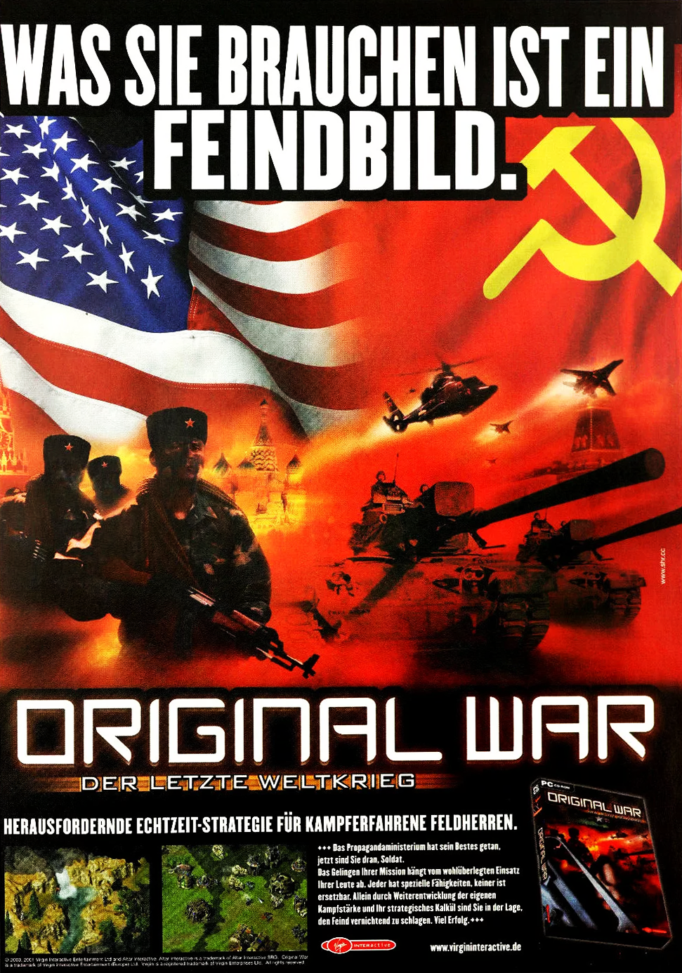 Original War Advertisement PC Games Germany 06/2001 Original War Advertisement PC Games Germany 06/2001