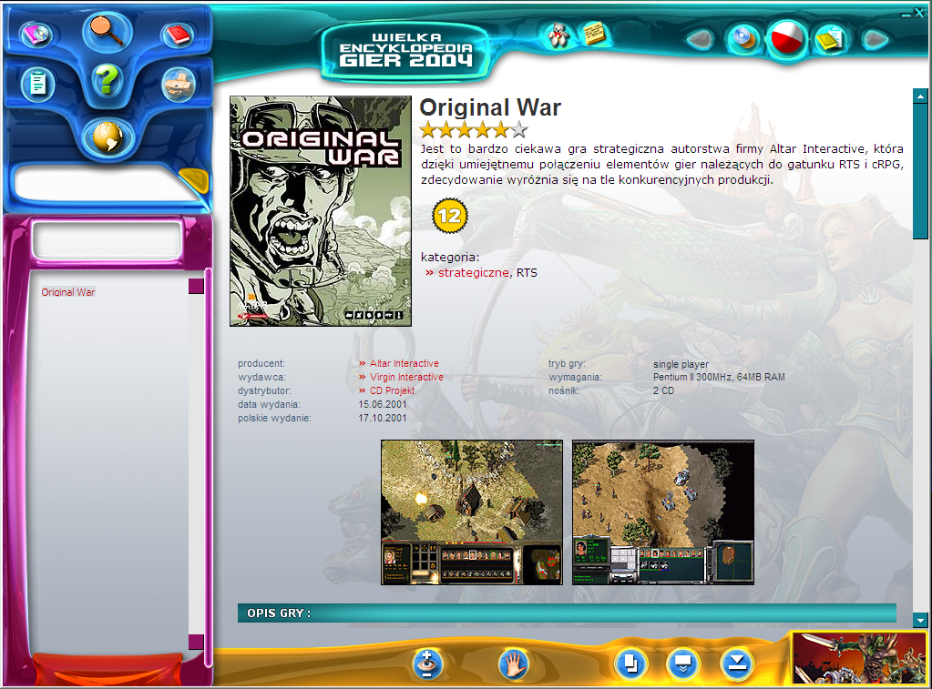 Original War - Wielka Encyklopedia Gier 2004