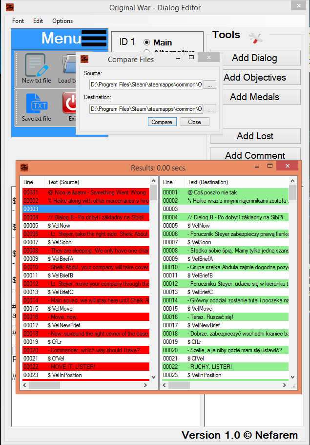 OW - Dialog Editor